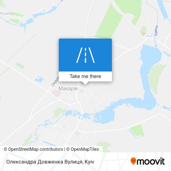 Олександра Довженка Вулиця map
