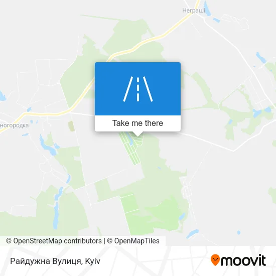 Карта Райдужна Вулиця