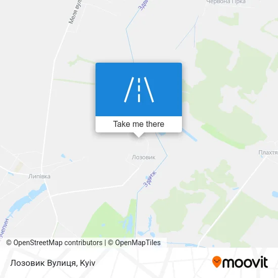 Карта Лозовик Вулиця