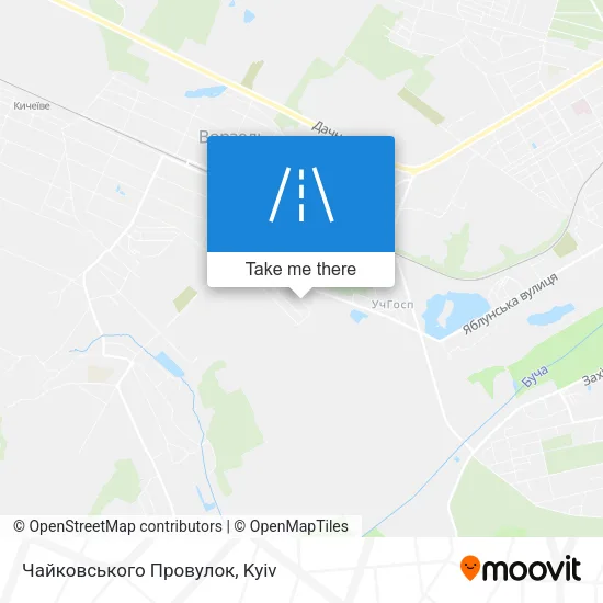 Карта Чайковського Провулок