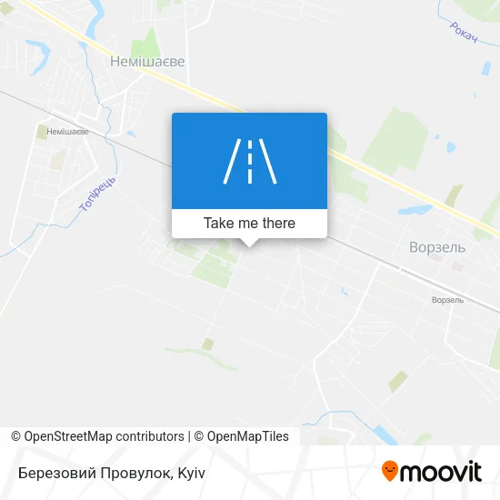 Карта Березовий Провулок