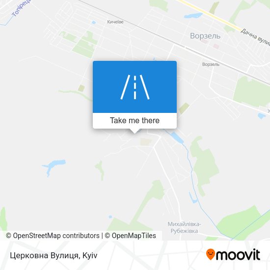 Карта Церковна Вулиця
