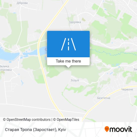 Старая Тропа (Заростает) map
