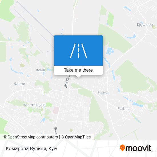 Комарова Вулиця map