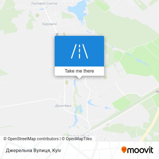 Джерельна Вулиця map