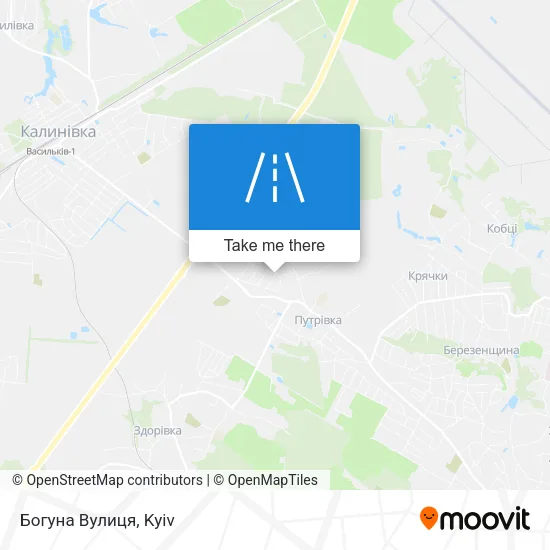 Карта Богуна Вулиця