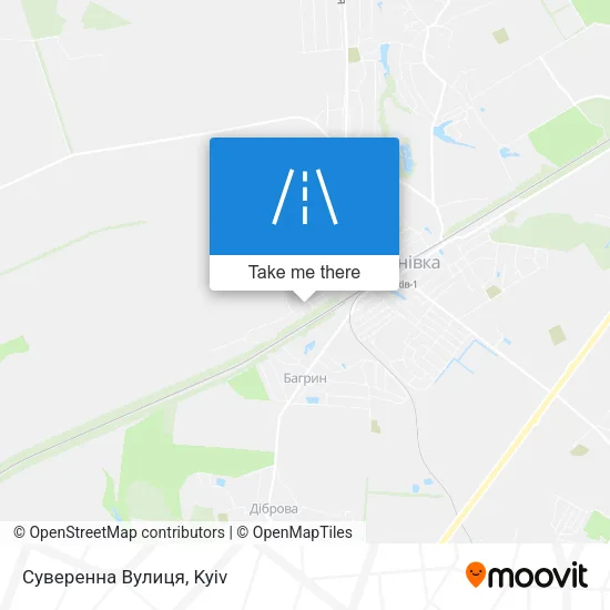 Карта Суверенна Вулиця