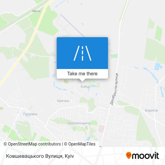 Ковшевацького Вулиця map
