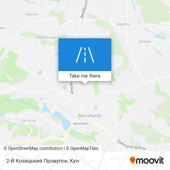 Карта 2-Й Козацький Провулок