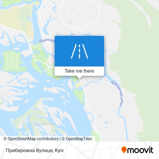 Прибережна Вулиця map