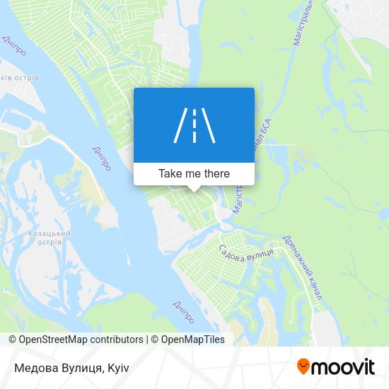 Медова Вулиця map
