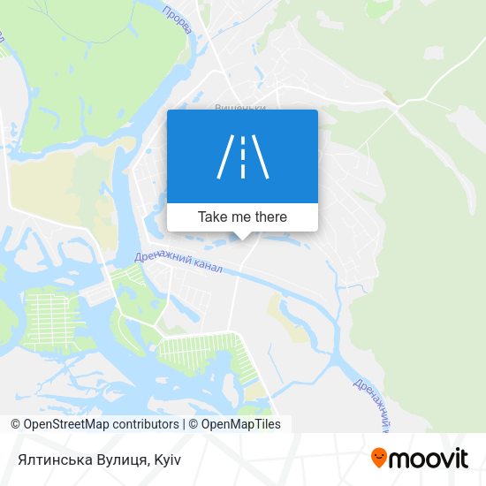 Ялтинська Вулиця map