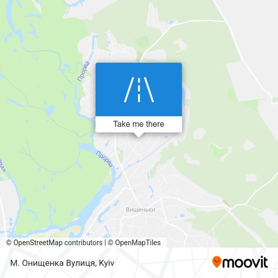 М. Онищенка Вулиця map