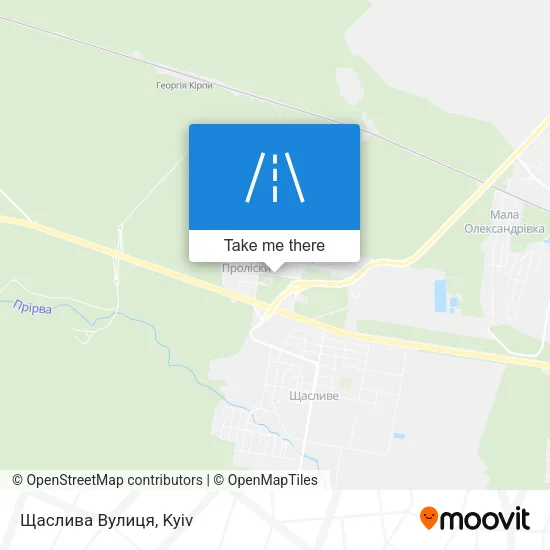 Карта Щаслива Вулиця