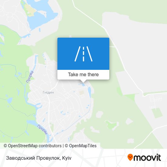 Карта Заводський Провулок