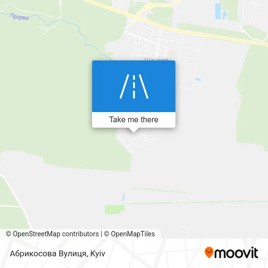 Карта Абрикосова Вулиця