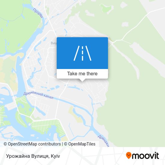 Урожайна Вулиця map