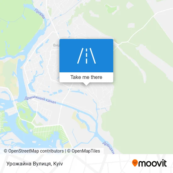 Карта Урожайна Вулиця