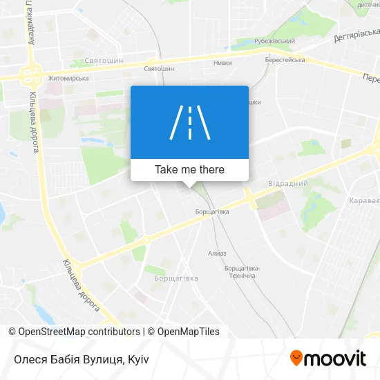 Карта Олеся Бабія Вулиця