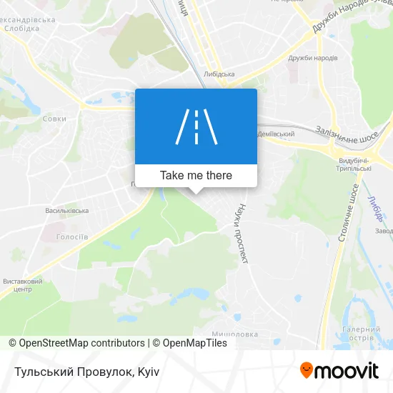 Карта Тульський Провулок