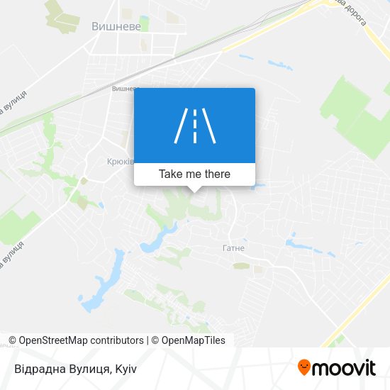 Відрадна Вулиця map