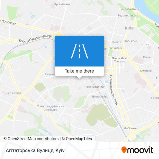 Агітаторська Вулиця map