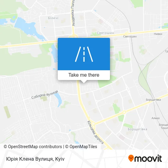 Карта Юрія Клена Вулиця