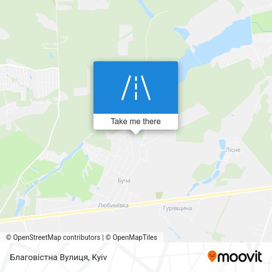 Благовістна Вулиця map