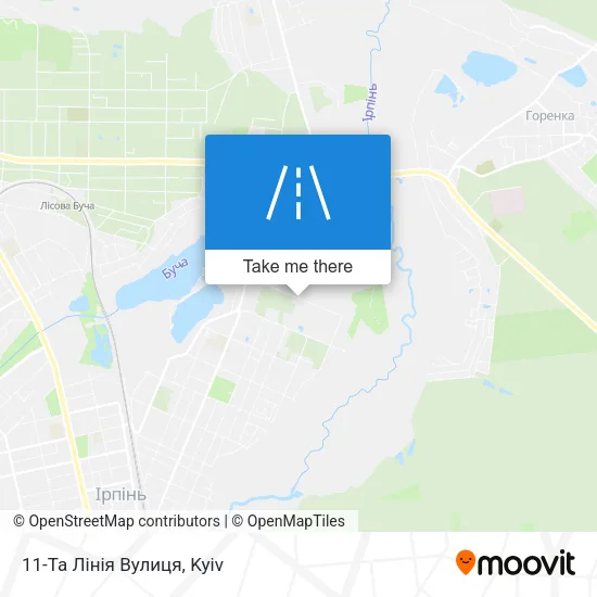 Карта 11-Та Лінія Вулиця