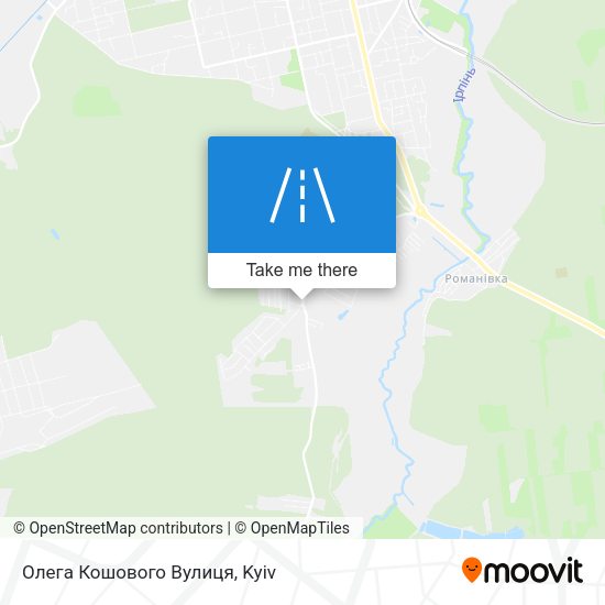 Олега Кошового Вулиця map