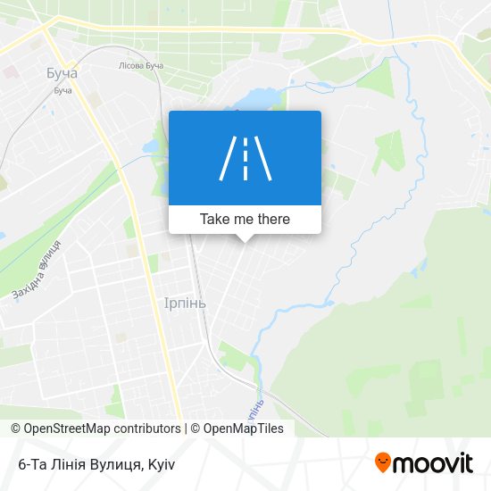 6-Та Лінія Вулиця map