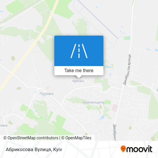 Абрикосова Вулиця map