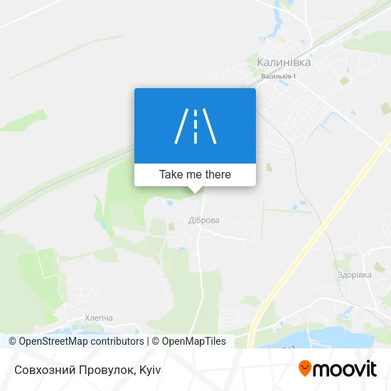 Карта Совхозний Провулок