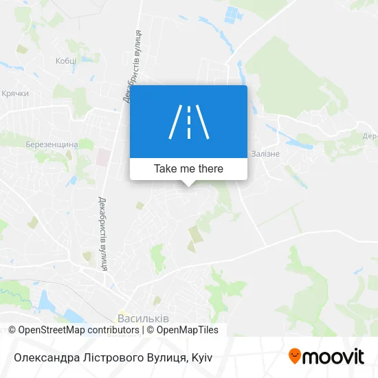 Карта Олександра Лістрового Вулиця
