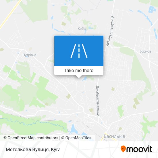 Метельова Вулиця map