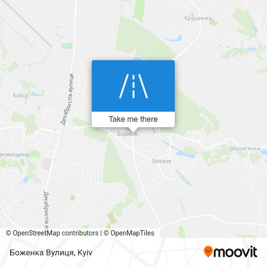 Боженка Вулиця map