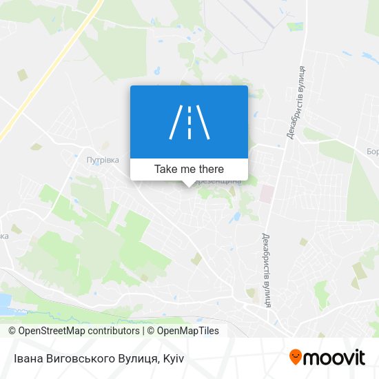 Івана Виговського Вулиця map