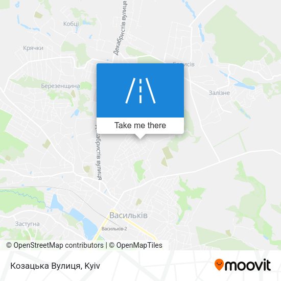 Козацька Вулиця map