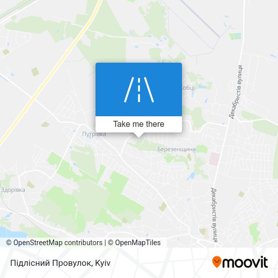Підлісний Провулок map
