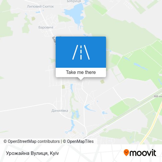 Урожайна Вулиця map