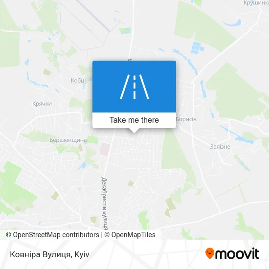 Карта Ковніра Вулиця