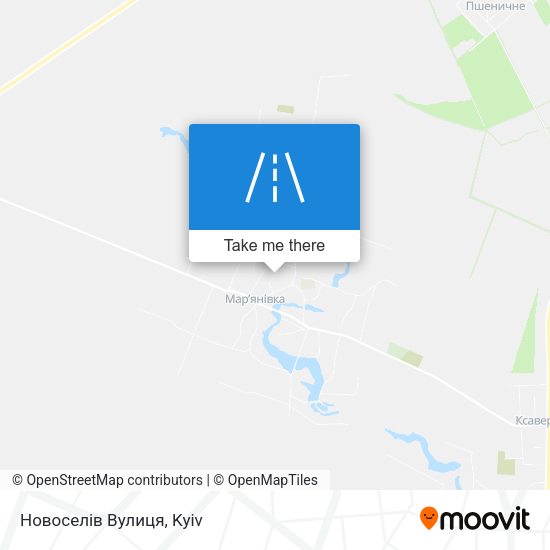 Новоселів Вулиця map