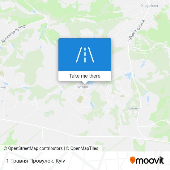 1 Травня Провулок map