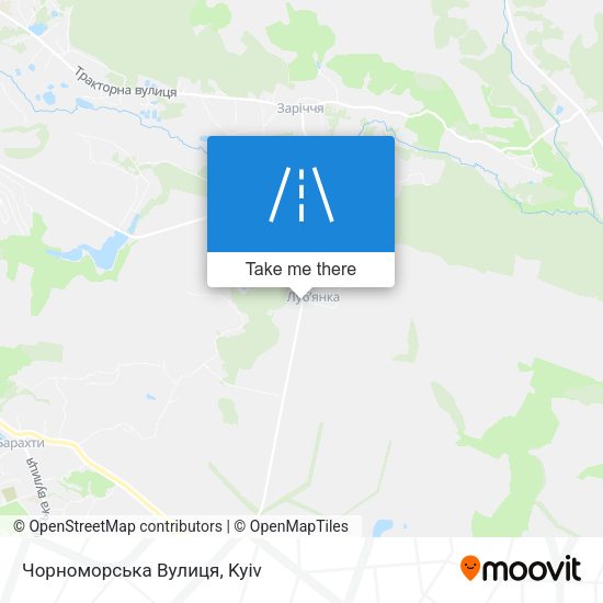 Чорноморська Вулиця map