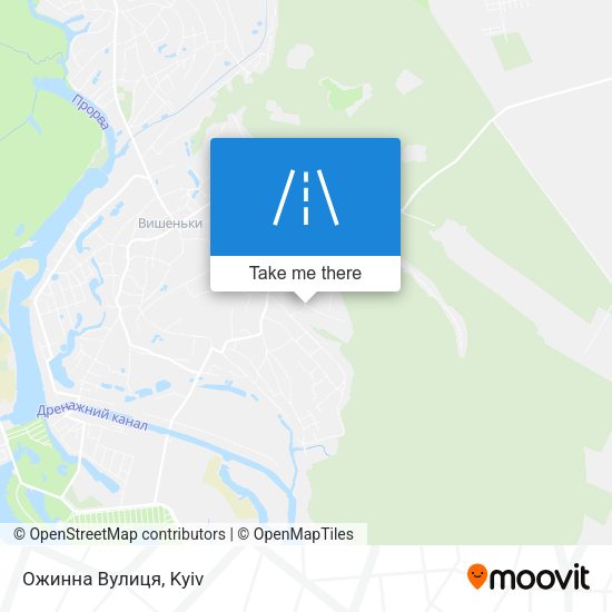 Ожинна Вулиця map