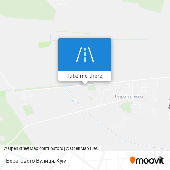 Берегового Вулиця map