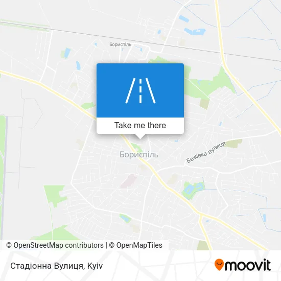 Карта Стадіонна Вулиця