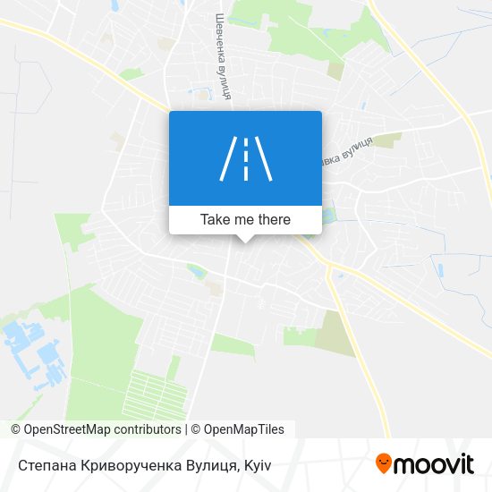 Степана Криворученка Вулиця map
