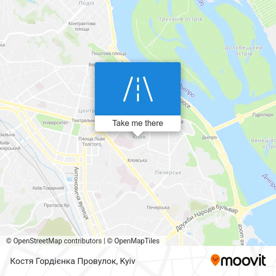 Карта Костя Гордієнка Провулок