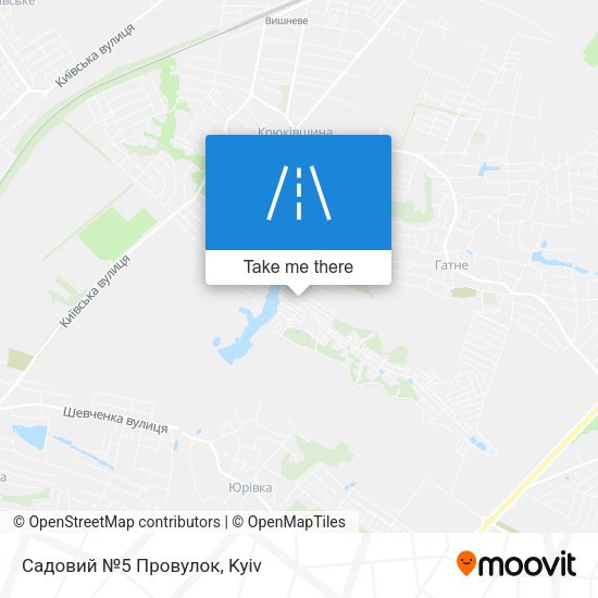 Садовий №5 Провулок map